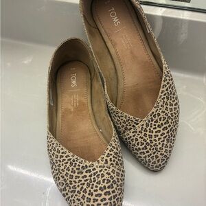 Toms Leopard Print Flats